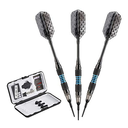 Viper Bobcat Adjustable Soft Tip Darts Blue Rings 16-18 Grams