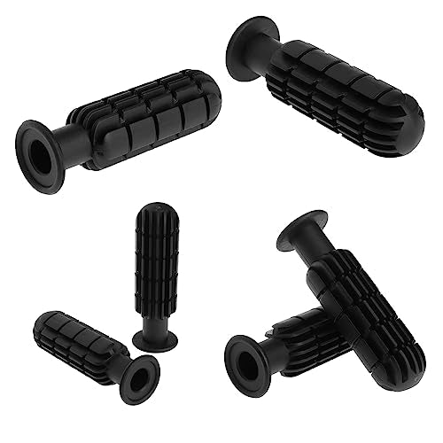 4 Pack Foosball Table Handle Grip Replacement Football Game Rod Handles Stick End Cap Grips for Desktop Soccer Tabletop Parts Repair Table Top (1/2" / 0.5'' Hole ID)