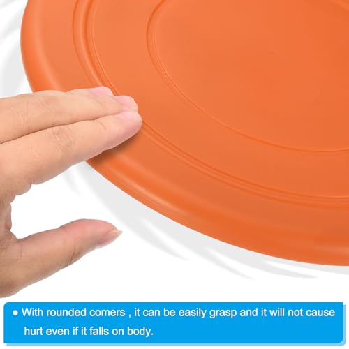 PATIKIL Flying Disc, Flying Discs Soft Waterproof for Adults Dog Playing Sport Game - color: Orange