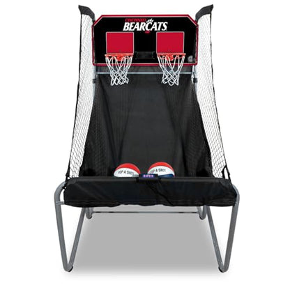 Pop-A-Shot - Home Dual Shot with NCAA Graphics l Sensor Scoring l 16 Game Modes l 7 Balls l Foldable Storage l for All NCAA Fans - style: Cincinnati Bearcats