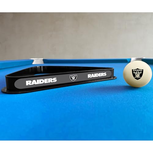 Imperial NFL Cue Ball & Rack Set - color: Las Vegas Raiders, White