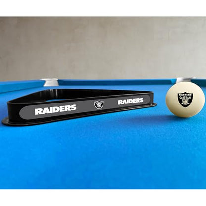 Imperial NFL Cue Ball & Rack Set - color: Las Vegas Raiders, White