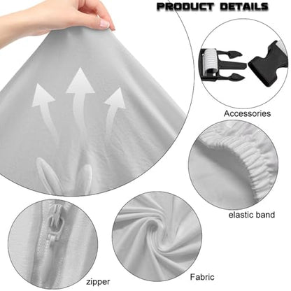 Butterfly Daisy Print Gaming Chair Cover with Armrest Covers Anti-Dust Soft Elastic Computer & Gaming Chair Slipcover Universal Fit Office Desk & Racing Computer Gamer Chairs - color: Grey - Butterfly Daisy