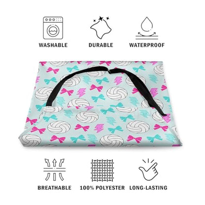 Manfei Volleyball Kids Kitchen Apron - color: Blue Pink