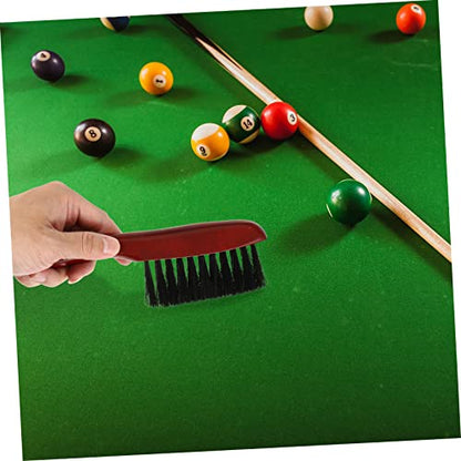 Billiard Table Cleaning Brush Set Pool Table Rail Brush Sturdy Bristles Portable for Home and Professional Use