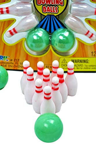 JA-RU Finger Sports Mini Bowling Set for Kids (6 Pack) Tabletop Bowling Games, Office Desk Toys, Bowling Party Favors, Classroom Prizes, & Stocking Stuffers | 217-6p - size: 6 Sets
