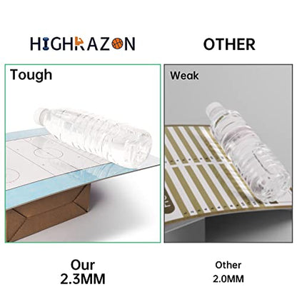 Dry Erase Hockey Coaches Clipboard, Hockey Lineup Board, Double-Sided Coaching Board with Marker