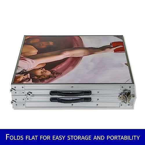 8' Folding Beer Pong Table with Bottle Opener