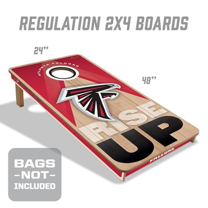 YouTheFan NFL 2' x 4' Slogan Series Professional Wood Cornhole Game - color: Atlanta Falcons