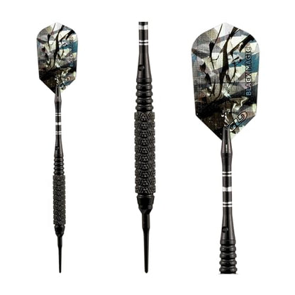 Viper Black Magic Soft Tip Darts, 18 Grams - style: Coarse Knurling