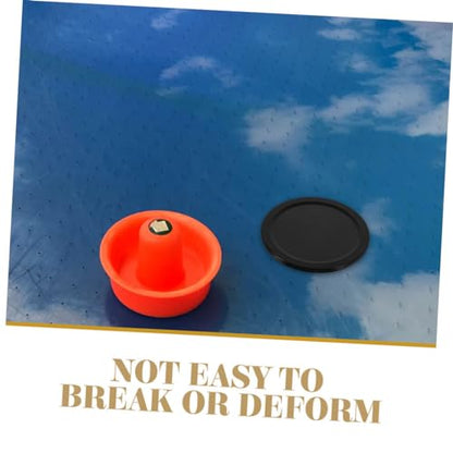 Desktop Ice Hockey Pucks Plastic Black Table Hockey Pucks Small Hockey Accessories Indoor Hockey - color: Black