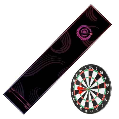 Dart Rug, Crystal Velvet Non-Slip Portable, Dart Oche Mat, for Recreation Center Sports Club Office Break Room Garage Dormitory Leisure - color: Pink