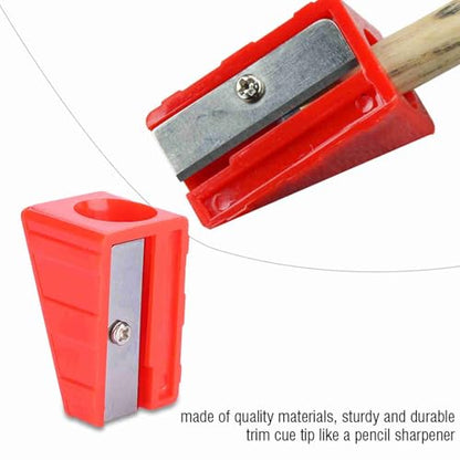 VGEBY 3Pcs Billiards Pool Cue Tip Shaper Tool, Portable Cue Tip Trimmer Shaper Tapper Repair Tool Accessory(Red) Pool Tip Trimmer Pool Tip Trimmer Cue Tip Repair Kit