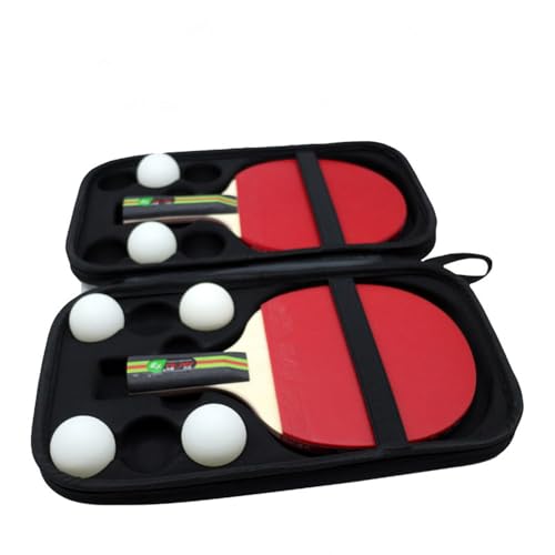 Table Tennis Equipment Carrying Case for Ping Pong Paddles/Table Tennis Paddles, Fits for 2 Paddles and 6 Balls