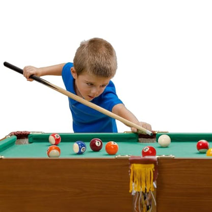 TOPZEA Billiard Balls Set Mini Size, 1-1/2 Inch Pool Ball Set, Complete 16 Balls with Billard Rack for 6 Feet Pool, Snooker Pools Table Accessories, American Style