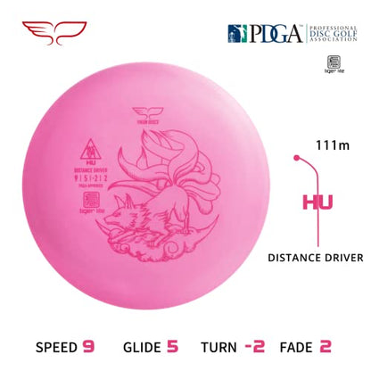 Yikun Disc Golf Starter Set PDGA Approved Beginners Discs Golf Set 4 in 1,with Light Line Discs Golf Set Includes Driver,Mid-Range,Putter