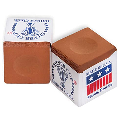 Silver Cup Billiard CHALK - ONE DOZEN - color: Copper