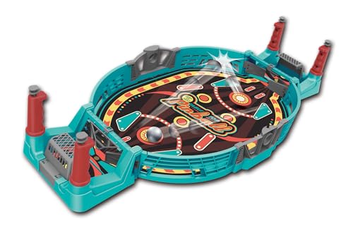 MUKIKIM Head-to-Head Table Top Pinball, Classic Battery-Free Arcade Tabletop Game, Exciting 2-Player Family Board Game Featuring Fast-Paced Action, Educational Gameplay & Interactive for Kids & Family