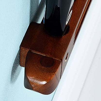 Classic Pool Cue Rack Wall Mounted Pool Stick Holder, Wooden Table Pool Cue Rack That Can Hold 6 Billiard Cues, Easy to Install