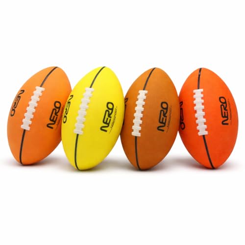 NERO SPORT Ninja Silent Football, Quiet Foam Football for Indoor & Outdoor Play, Soft Sound-Absorbing Design, Easy-Grip Textured Surface with Raised Laces, Lightweight Training & Family Fun