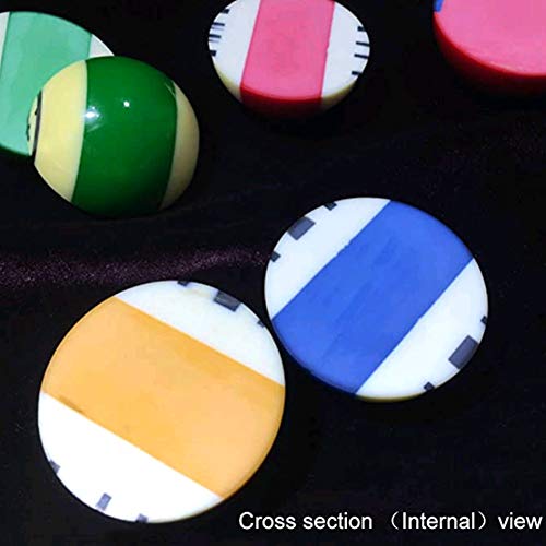 CUPPA Professional Pool Balls/Billiard Balls Set, Complete 16 Balls for Pool Tables - color: Bright