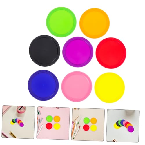 UPKOCH 8pcs Heavy Duty Air Hockey Pucks Replacement Set Accessories for Home and Professional Table Games for Boy Girl and Adults