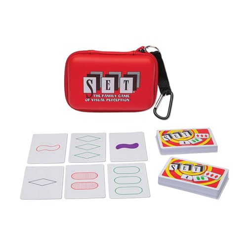Set Card Games for Kids - Travel Case Bundle, Cards Included, Fun Family Games, Travel, Memory, Learning, Multi-Player, Ages 6+ - style: SET Travel