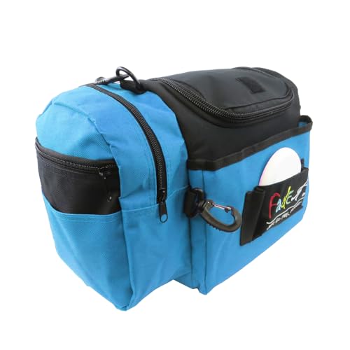 Fade Crunch Disc Golf Bag – Lightweight, Durable, and Insulated Shoulder Bag for All Skill Levels - Practice Bag - Lightweight Bag for night golf - color: Chilled Blue