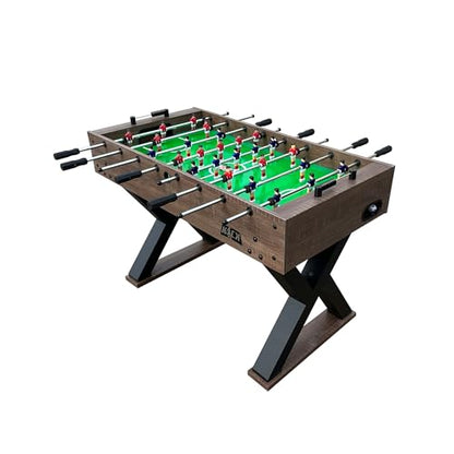 KICK Drias 48" Foosball Table – Compact Indoor Game Table - color: Brown