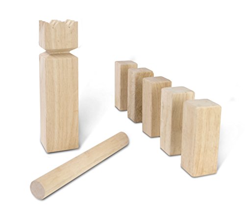Yard Games Kubb Premium Size Outdoor Tossing Game with Carrying Case, Instructions, and Boundary Marker
