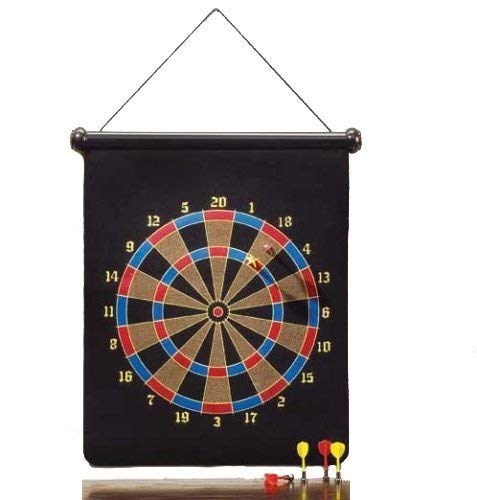 Large Magnetic Dartboard Dart Board Game W/6 Darts