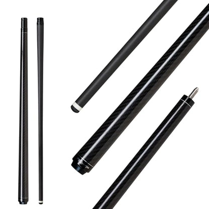 Carbon Fiber Short Pool Cue,32"/36"/42"/48" Low Deflection Kids Pool Cue,Professional Carbon Fiber Billiard Cue Shaft 5/16×18 - color: 42",12.5mm Tip
