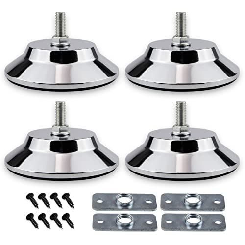 5Inch Billiard Table Feet, 4 PCS Pool Table Leg Levelers Adjustable Furniture Levelling Feet, Metal Table Leg Levelers Heavy Duty Leveling Feets, Leveling Risers for Football Table,