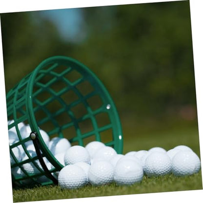 Luxshiny 2pcs Golf Ball Basket Large Capacity Storage Holder for Outdoor Plastic Containers for Balls Easy to Carry and Store - size: 20.00X20.00X15.00CM
