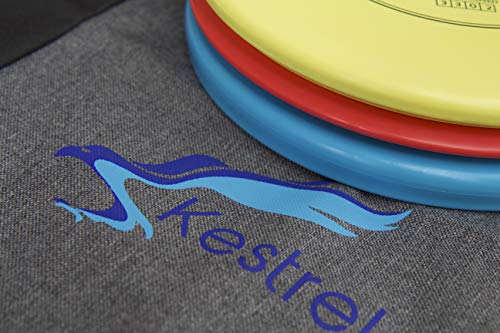 Kestrel Disc Golf Beginner Set Bundle | 3 Discs + Bag | Includes Fairway Driver, Mid-Range and Putter - color: 3 Disk Set