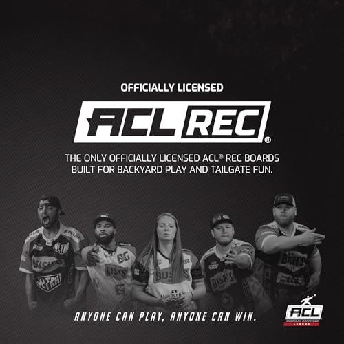 ACL MINI Officially Licensed 1x2 Cornhole Boards - Compact 12" x 24" Travel Size - Premium Play Surface - ACL Dual-Speed Mini Bags - Carry Bag Included