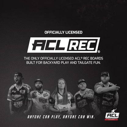 ACL MINI Officially Licensed 1x2 Cornhole Boards - Compact 12" x 24" Travel Size - Premium Play Surface - ACL Dual-Speed Mini Bags - Carry Bag Included