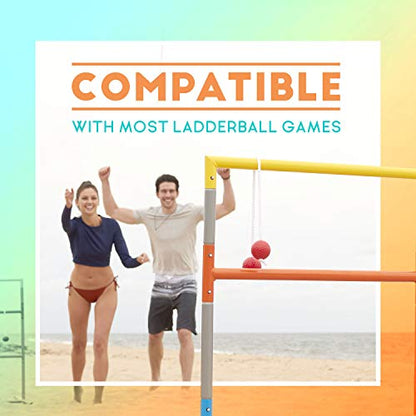 Franklin Sports Replacement Ladderball Bolas - color: Red/Blue, size: One Size (Pack of 6)