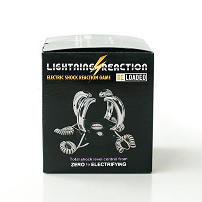 Lightning Reaction Reloaded Shocking Party Game – Electric Shock Challenge for Adults and Teens – Fun Party Games for Family and Groups – Unique Gift for Game Night