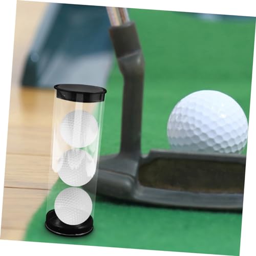 Happyyami 8 Pcs Golf Barrel Golfing Ball Case Ball Case for Golfing Golfs Ball Case Golfs Ball Holder Clear - color: As Shownx4pcs, size: 13.00X4.50X4.50CMx4pcs
