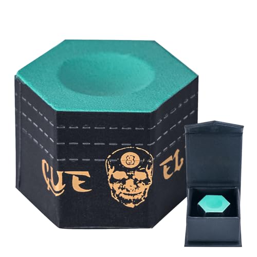 CUEELF Pool Chalk Premium Pool Cue Chalk Billiard Pool Stick Chalk Billiards Chalk-Blue,Green,Pink,Purple or Grey - color: Hexagon-Green