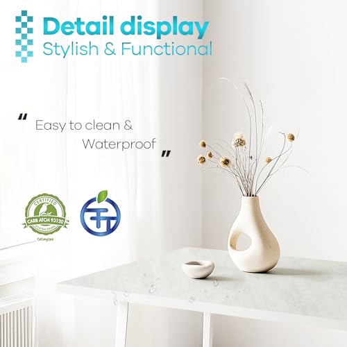Kaboon Universal Tabletop 36"x20", Solid One-Piece Melamine Table Top,Floating Desk RV Table DIY, Home and Office Countertop, Sea Salt - color: Sea Salt, size: 36x20