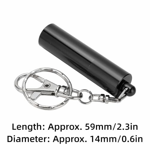 Billiard Cue Tip Tool with Keychain – Billiard Pool Snooker Stick Shaper Cue Tip Pick Pricking Pin Grinding Repair Tool for Snooker Pool Cue Tips - color: Black