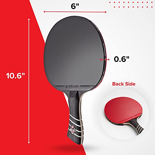 The Peace Maker ALC - Professional Ping Pong Paddle - Carbon Fiber Table Tennis Racket Producing Maximum Spin & Control for All Levels - Hard Carry Case & Ergonomic Handle. - style: Mens