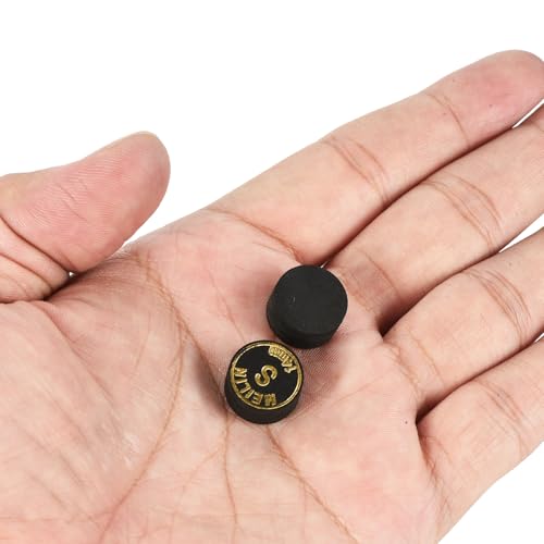 PATIKIL Pool Cue Tips Multiple Layer Pool Billiard Cue Tips Laminated Glue-on Snooker Stick Tip Billiard Accessories - size: 14mm, style: Soft