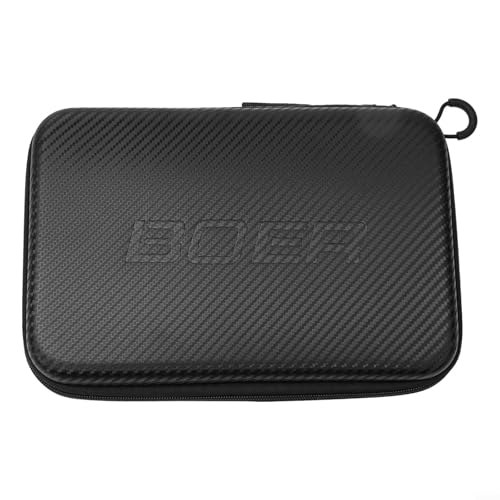 Table Tennis Paddle Case EVA Hard Shell Protective Cover Bag with Zip Pocket for Ping Pong Bat Storage, Shock-Resistant Lightweight Racket Holder Travel Carrying Black 290x195x50mm