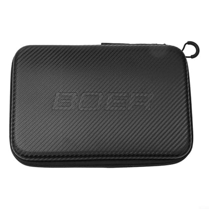 Table Tennis Paddle Case EVA Hard Shell Protective Cover Bag with Zip Pocket for Ping Pong Bat Storage, Shock-Resistant Lightweight Racket Holder Travel Carrying Black 290x195x50mm