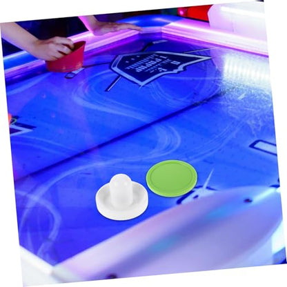 Alasum 1set Tabletop Hockey Game Parts Pusher Pucks Felt Pads Pucks for Authentic Indoor Entertainment Improve Skills Coordination