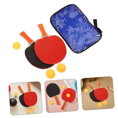 Balacoo 1 Set Professional Table Tennis Training Set Rackets Balls and Carry Bag for Use Comfortable Grip Precision Hitting Experience Versatile Sports Equipment