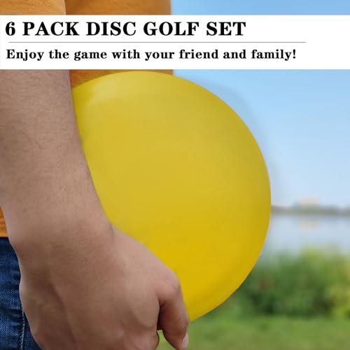 GOOSO Disc Golf Driver | Flying Golf Discs Set of 6 for Beginners – DIY Your Discs - style: Driver